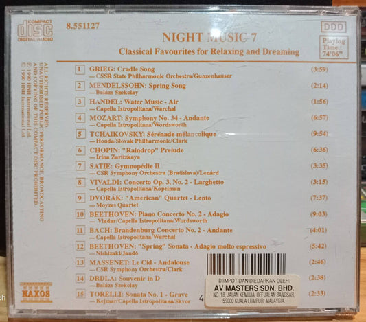Various : Night Music 7 - Classical Favourites for Relaxing and Dreaming (CD, Comp)
