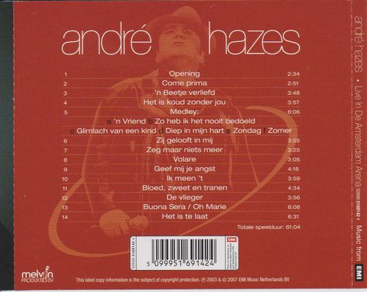 André Hazes : Live In De Amsterdam Arena (CD, Album)