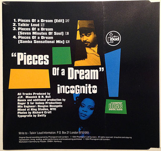 Incognito : Pieces Of A Dream (CD, Maxi)