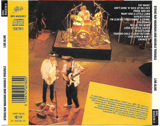 Stevie Ray Vaughan & Double Trouble : Live Alive (CD, Album)
