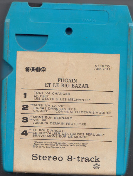 Michel Fugain & Le Big Bazar : Fugain Et Le Big Bazar (8-Trk, Blu)