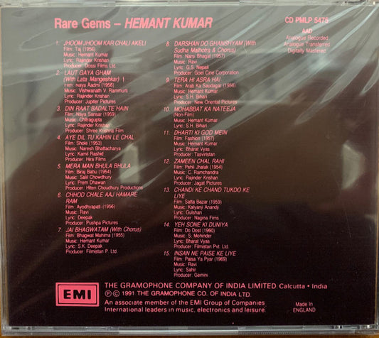 Hemant Kumar : Rare Gems (CD, Comp)