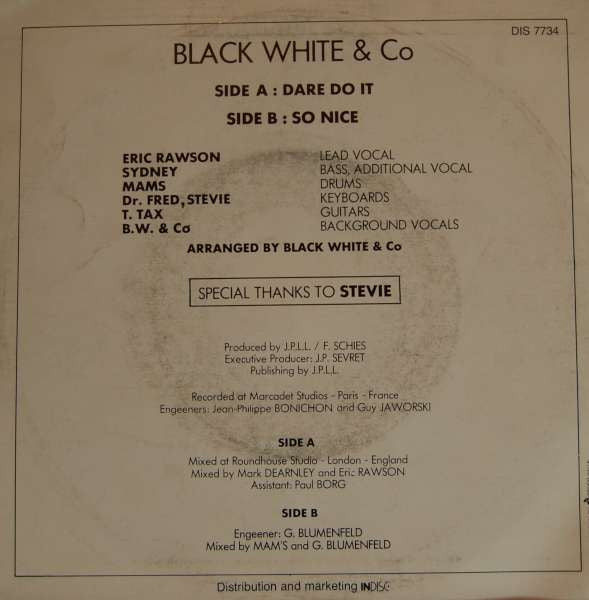 Black White And Co : Dare Do It (7", Single)