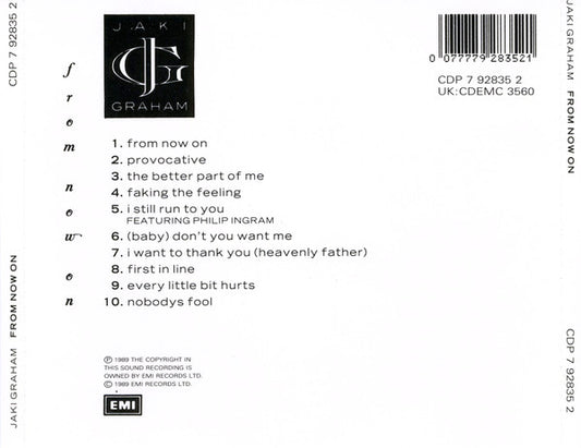 Jaki Graham : From Now On (CD, Album)