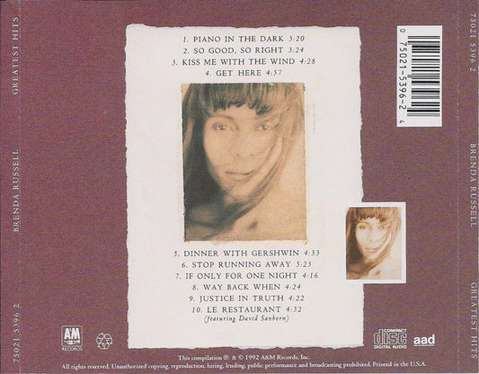 Brenda Russell (2) : Greatest Hits (CD, Comp)