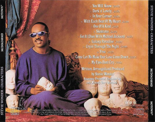 Stevie Wonder : Characters (CD, Album)