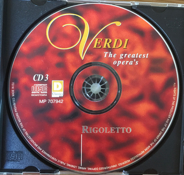 Giuseppe Verdi : The Greatest Operas (3xCD, Comp, Box)