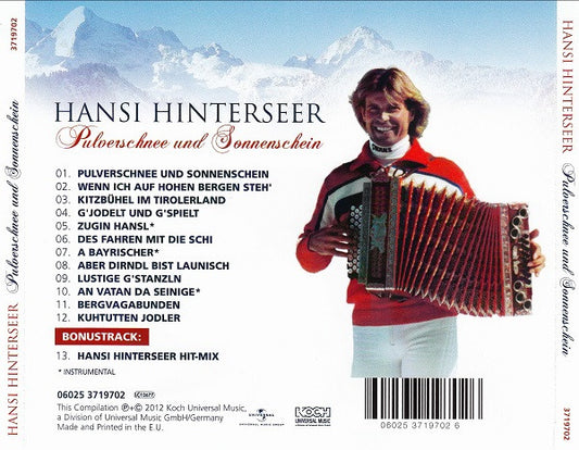 Hansi Hinterseer : Pulverschnee Und Sonnenschein (CD, Comp, RE)