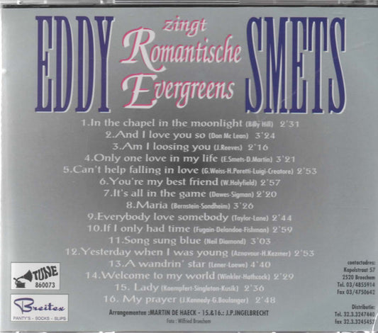 Eddy Smets : Zingt Romantische Evergreens Vol 2 (CD, Album)