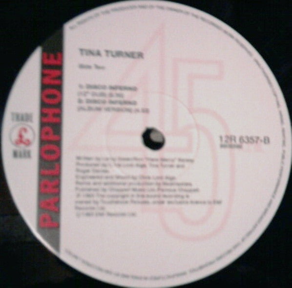 Tina Turner : Disco Inferno (12")