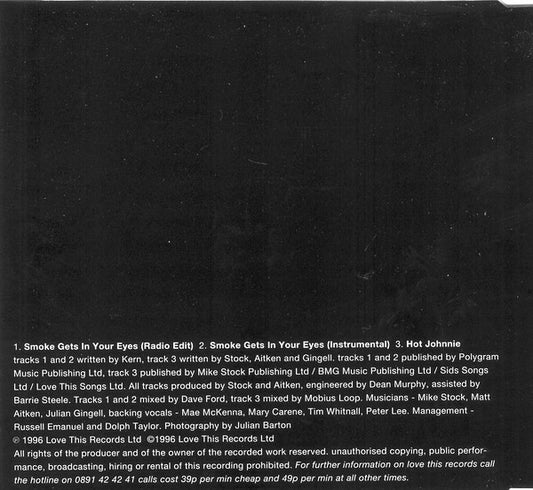 John Alford : Smoke Gets In Your Eyes (CD, Single)