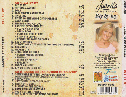 Juanita Du Plessis : Bly By My (2xCD, Album)