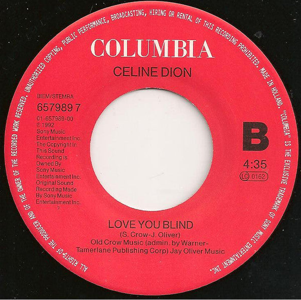 Céline Dion : If You Asked Me To (7", Single)