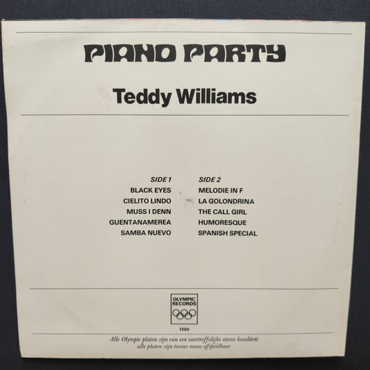 Teddy Williams (7) : Piano Party (LP)