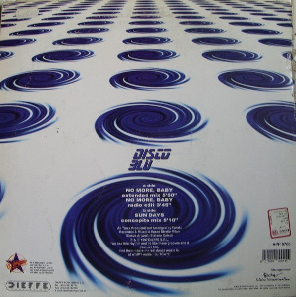 Disco Blu : No More, Baby (12", Blu)