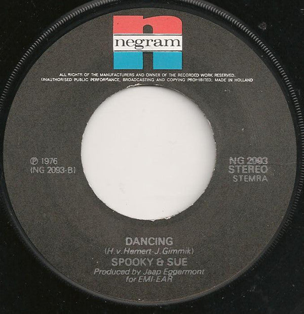 Spooky & Sue : Do You Dig It (7", Single, Red)