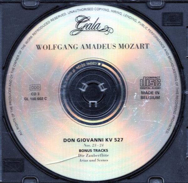 Wolfgang Amadeus Mozart, Cesare Siepi, Elisabeth Grümmer, Anton Dermota, Elisabeth Schwarzkopf , Conductor: Wilhelm Furtwängler : Don Giovanni (3xCD, Album, RE, RM)
