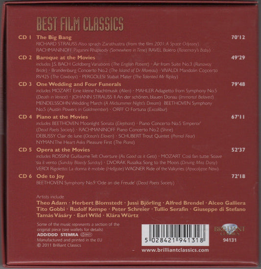 Various : Best Film Classics (6xCD, Comp + Box)