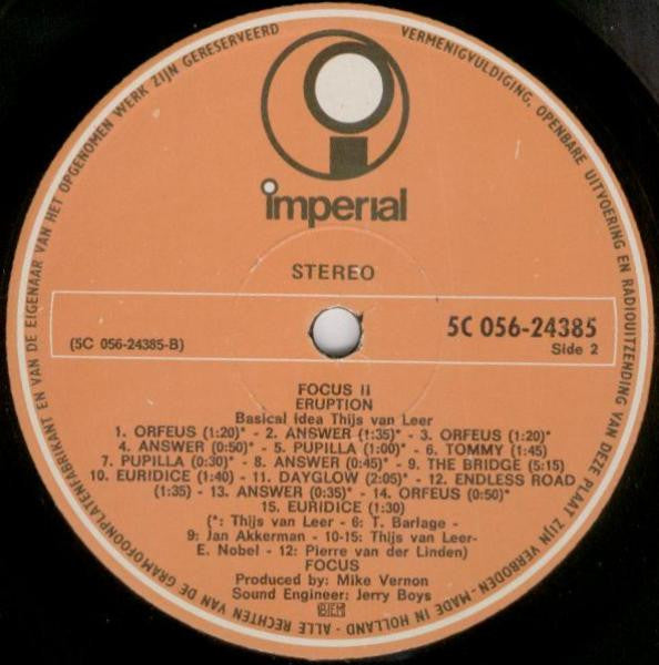 Focus (2) : Focus II (LP, Album, RE)
