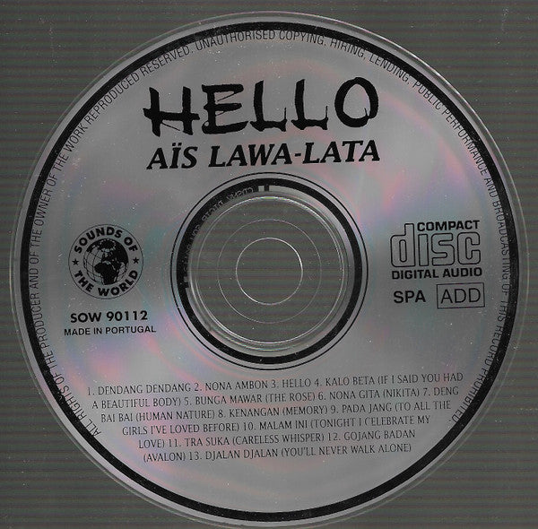 Ais Lawalata : Hello (CD, Album)