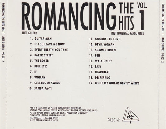 Unknown Artist : Romancing The Hits Vol. 1 - Just Guitar (CD)
