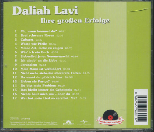 Daliah Lavi : Ihre Großen Erfolge (CD, Comp)