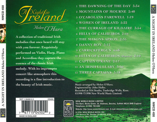 Helen O'Hara : A Night in Ireland (CD, Album)