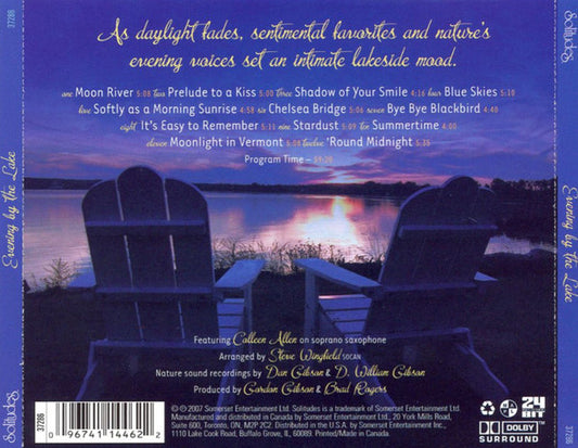 Dan Gibson Featuring Colleen Allen : Evening By The Lake (CD, Album, 24-)