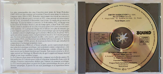 Dmitry Kabalevsky, Sergei Prokofiev : Concertos For Piano And Orchestra (CD, Comp)
