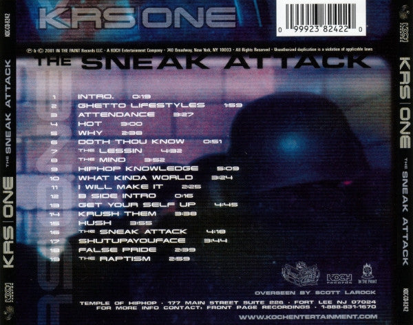 KRS-One : The Sneak Attack (CD, Album)