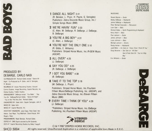 DeBarge : Bad Boys (CD, Album)