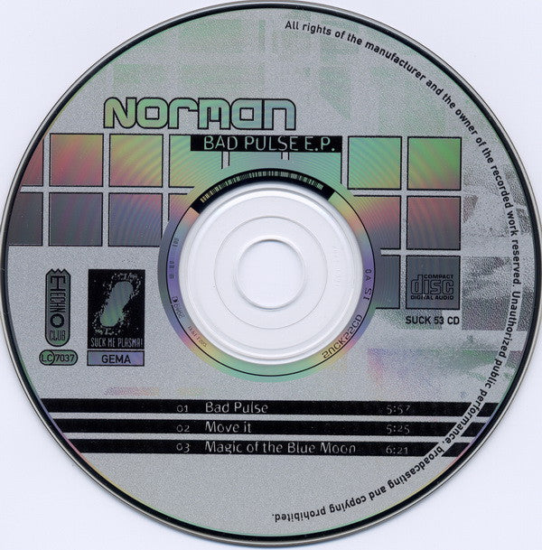 Norman (2) : Bad Pulse E.P. (CD, EP)
