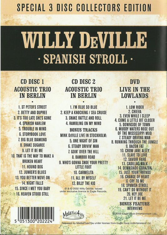 Willy DeVille : Spanish Stroll (2xCD, Album, Comp, Box + DVD, PAL)