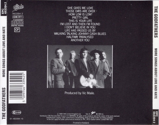 The Godfathers : More Songs About Love & Hate (CD, Album)