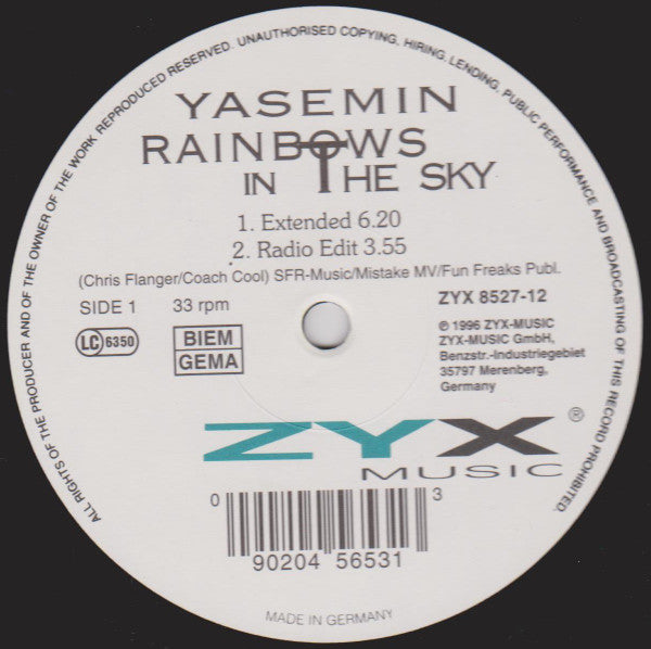 Yasemin : Rainbows In The Sky (12")