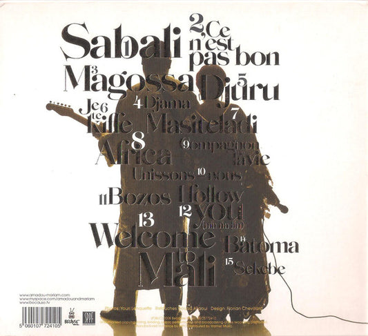 Amadou & Mariam : Welcome To Mali (CD, Album, Dig)
