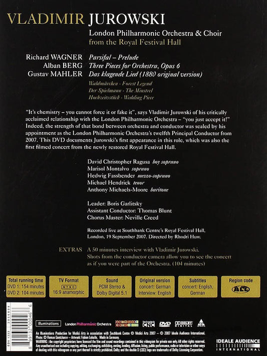 Vladimir Jurowski, London Philharmonic Orchestra : Wagner, Berg, Malher (2xDVD-V, NTSC, PCM)