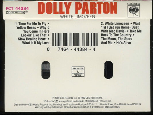 Dolly Parton : White Limozeen (Cass, Album, Dol)
