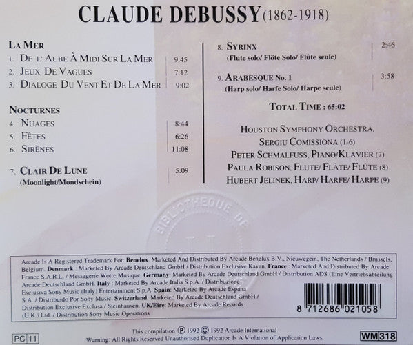 Claude Debussy : Debussy (CD, Comp)