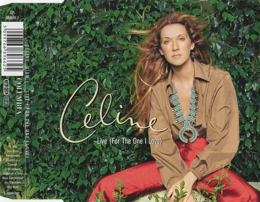 Céline Dion : Live (For The One I Love) (CD, Single)