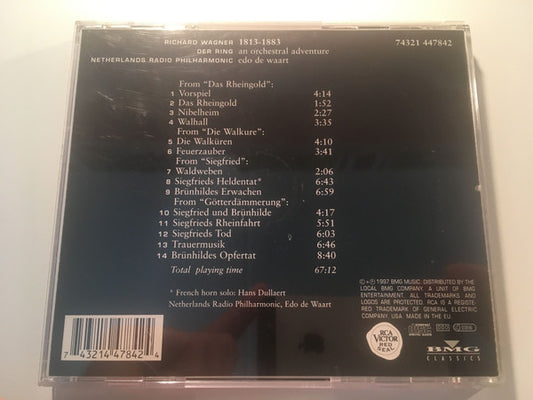 Richard Wagner - Radio Filharmonisch Orkest, Edo de Waart : Der Ring - An Orchestral Adventure (CD)