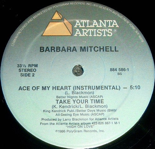 Barbara Mitchell : Ace Of My Heart (12")