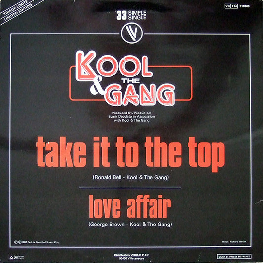 Kool & The Gang : Take It To The Top (12", Single, Ltd)