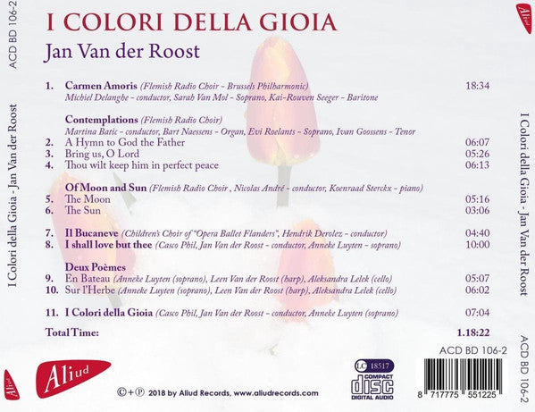 Jan Van Der Roost : I Colori Della Gioia (SACD, Album)