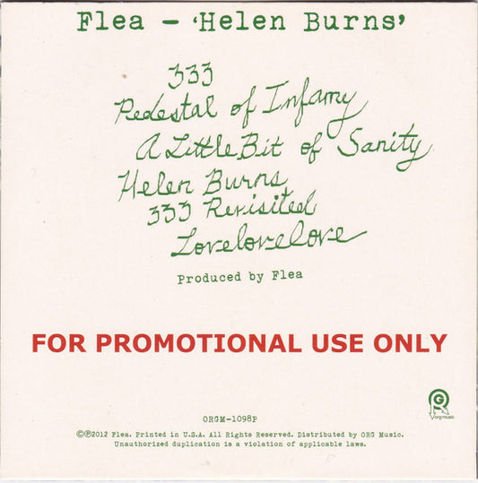 Flea : Helen Burns (CD, EP, Promo)