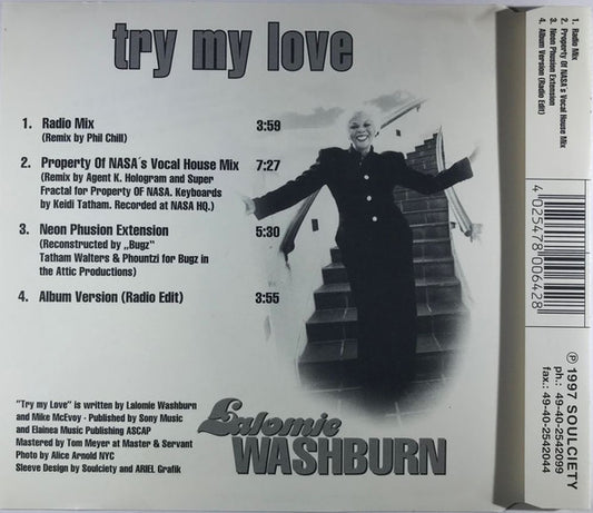 Lalomie Washburn : Try My Love (The Remixes) (CD, Maxi)