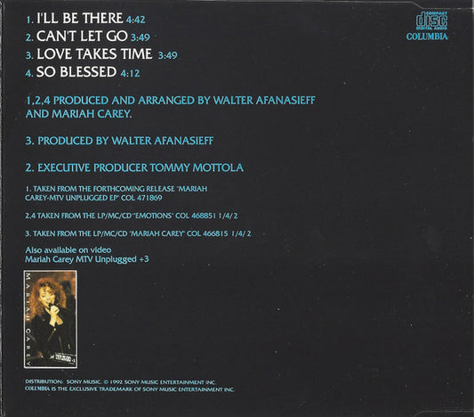 Mariah Carey : I'll Be There (CD, Single)