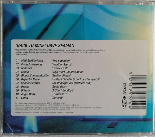 Dave Seaman : Back To Mine (CD, Mixed)