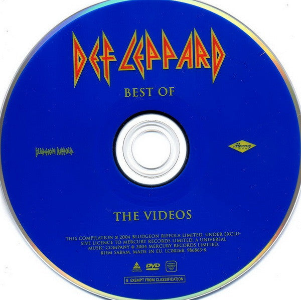 Def Leppard : Best Of The Videos (DVD-V, Comp, Copy Prot., Multichannel, PAL)