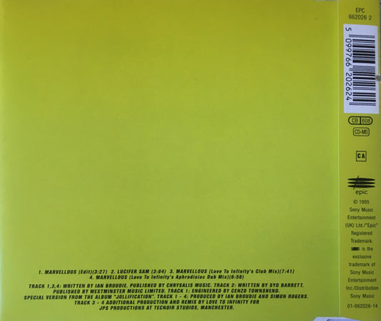 Lightning Seeds : Marvellous (CD, Maxi)